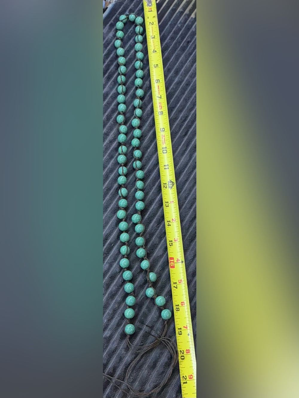 Boho Ethnic Jewelry Lot Multi Strand Turquoise Stone Clay Wood Bead Necklace Set - Picture 8 of 13